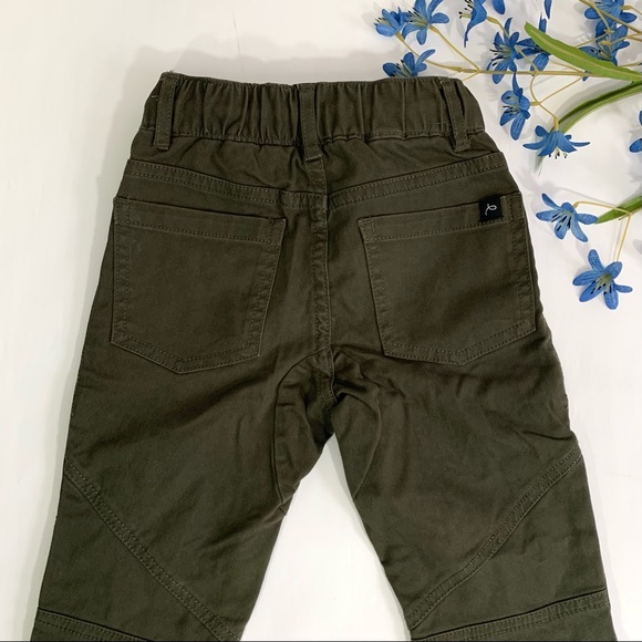 NWOT Art Class Girls Army Green Front Zipper Pants - Picture 6 of 6